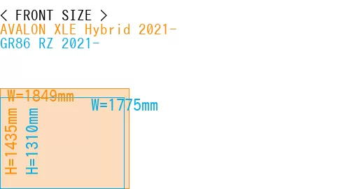 #AVALON XLE Hybrid 2021- + GR86 RZ 2021-